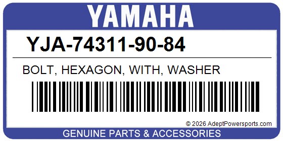 Yamaha YJA-74311-90-84 Bolt, Hexagon, With, Washer