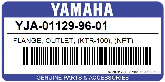 Yamaha YJA-01129-96-01 Flange, Outlet, (Ktr-100), (Npt)