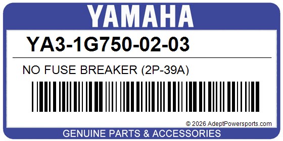 Yamaha YA3-1G750-02-03 No Fuse Breaker (2P-39A)