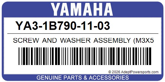 Yamaha YA3-1B790-11-03 Screw And Washer Assembly (M3x5m