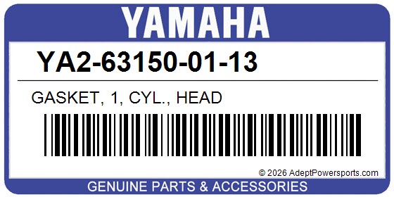 Yamaha YA2-63150-01-13 Gasket, 1, Cyl., Head