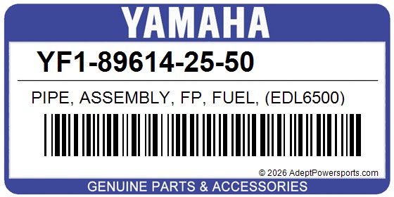 Yamaha YF1-89614-25-50 Pipe, Assembly, Fp, Fuel, (Edl6500)