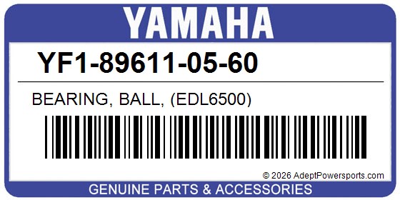 Yamaha YF1-89611-05-60 Bearing, Ball, (Edl6500)