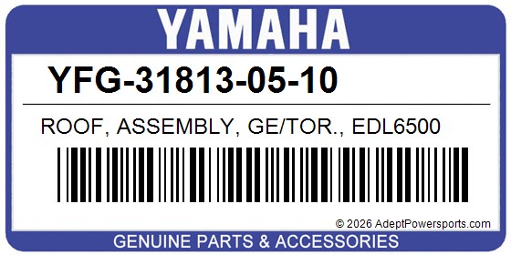 Yamaha YFG-31813-05-10 Roof, Assembly, Ge/Tor., Edl6500
