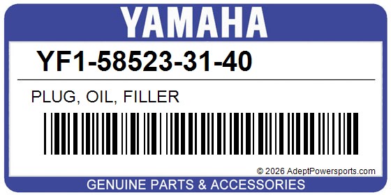 Yamaha YF1-58523-31-40 Plug, Oil, Filler