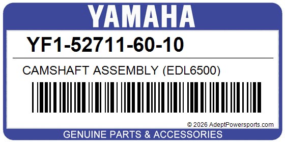 Yamaha YF1-52711-60-10 Camshaft Assembly (Edl6500)