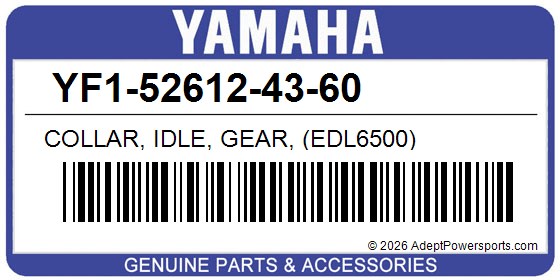 Yamaha YF1-52612-43-60 Collar, Idle, Gear, (Edl6500)