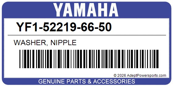 Yamaha YF1-52219-66-50 Washer, Nipple