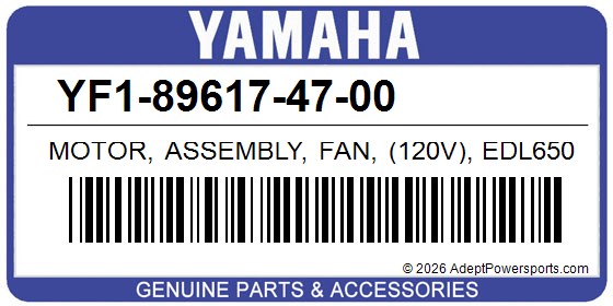 Yamaha YF1-89617-47-00 Motor, Assembly, Fan, (120V), Edl6500