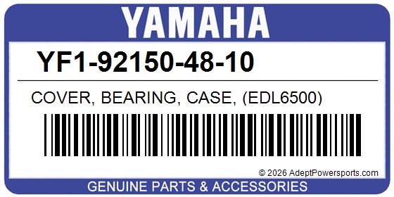 Yamaha YF1-92150-48-10 Cover, Bearing, Case, (Edl6500)