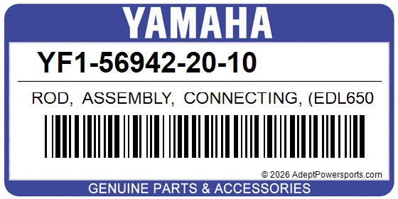 Yamaha YF1-56942-20-10 Rod, Assembly, Connecting, (Edl6500)