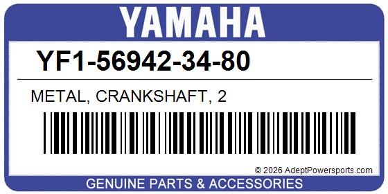 Yamaha YF1-56942-34-80 Metal, Crankshaft, 2