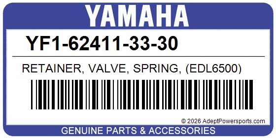 Yamaha YF1-62411-33-30 Retainer, Valve, Spring, (Edl6500)