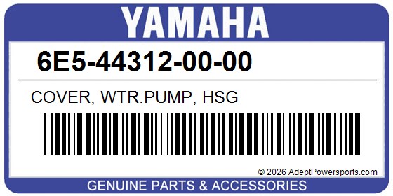 Yamaha 6E5-44312-00-00 Cover, Wtr.Pump, Hsg