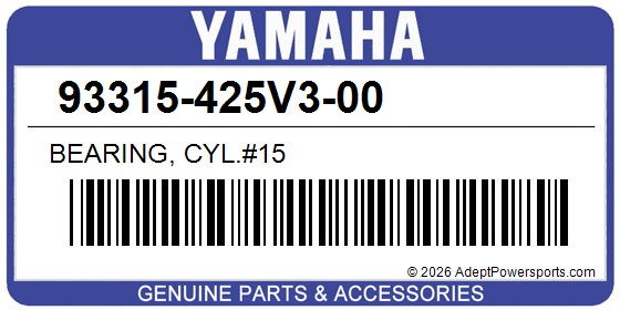Yamaha 93315-425V3-00 Bearing, Cyl.#15
