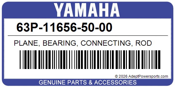 Yamaha 63P-11656-50-00 Plane, Bearing, Connecting, Rod