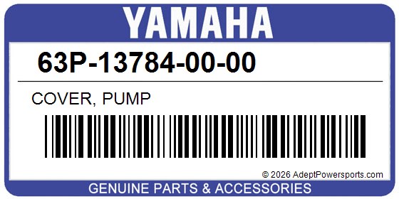 Yamaha 63P-13784-00-00 Cover, Pump