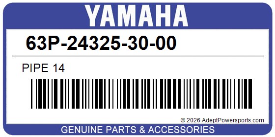 Yamaha 63P-24325-30-00 Pipe 14