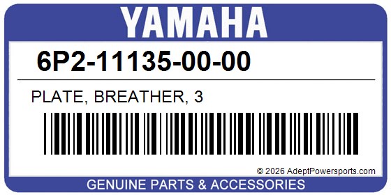 Yamaha 6P2-11135-00-00 Plate, Breather, 3