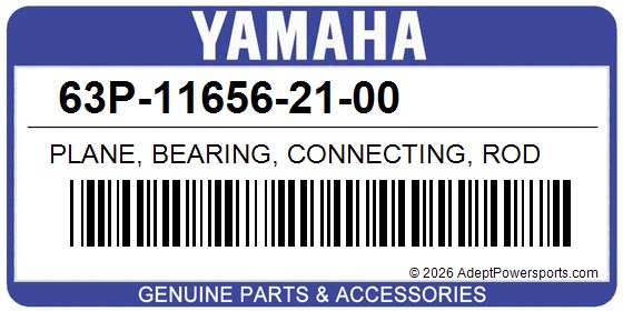 Yamaha 63P-11656-21-00 Plane, Bearing, Connecting, Rod