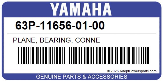 Yamaha 63P-11656-01-00 Plane, Bearing, Conne