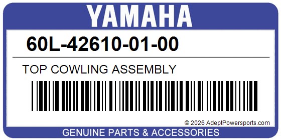Yamaha 60L-42610-01-00 Top Cowling Assembly