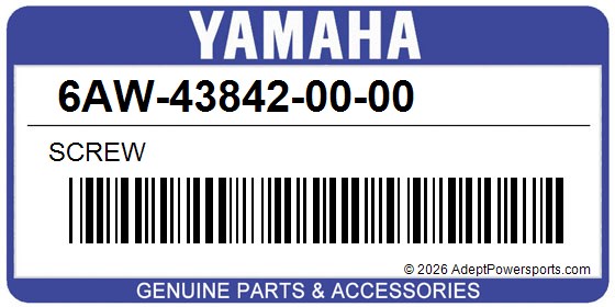 Yamaha 6AW-43842-00-00 Screw