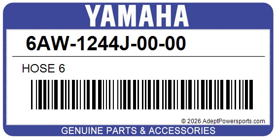 Yamaha 6AW-1244J-00-00 Hose 6