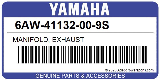 Yamaha 6AW-41132-00-9S Manifold, Exhaust