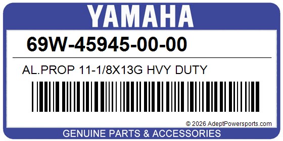 Yamaha 69W-45945-00-00 Al.Prop 11-1/8X13g Hvy Duty