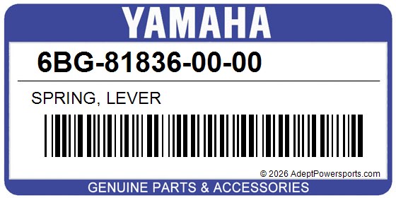 Yamaha 6BG-81836-00-00 Spring, Lever