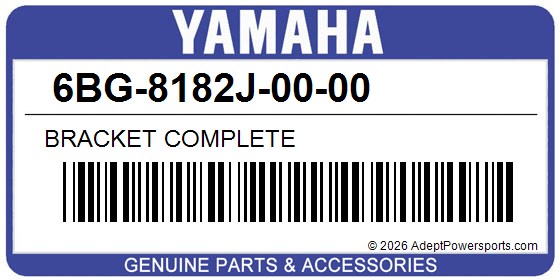 Yamaha 6BG-8182J-00-00 Bracket Complete