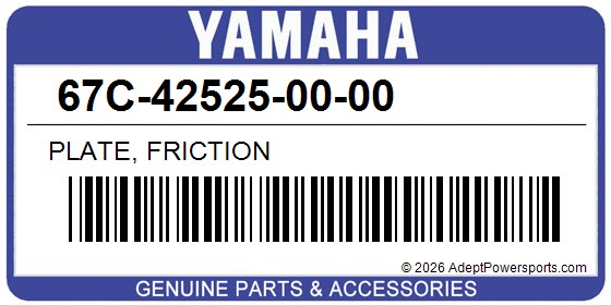 Yamaha 67C-42525-00-00 Plate, Friction