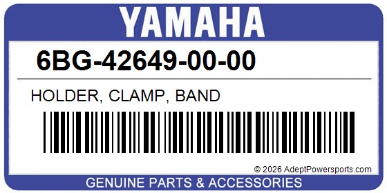 Yamaha 6BG-42649-00-00 Holder, Clamp, Band