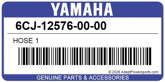 Yamaha 6CJ-12576-00-00 Hose 1