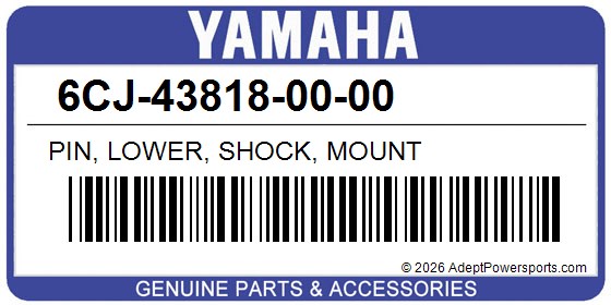 Yamaha 6CJ-43818-00-00 Pin, Lower, Shock, Mount