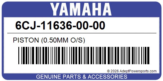 Yamaha 6CJ-11636-00-00 Piston (0.50Mm O/S)