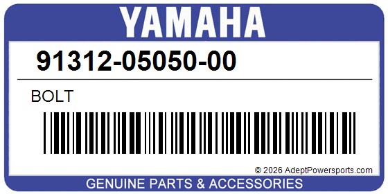 Yamaha 91312-05050-00 Bolt