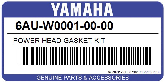 Yamaha 6AU-W0001-00-00 Power Head Gasket Kit