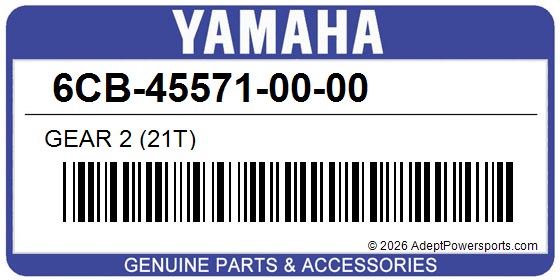 Yamaha 6CB-45571-00-00 Gear 2 (21T)