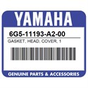 Yamaha 6G5-11193-A2-00 Gasket, Head, Cover, 1