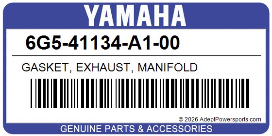 Yamaha 6G5-41134-A1-00 Gasket, Exhaust, Manifold