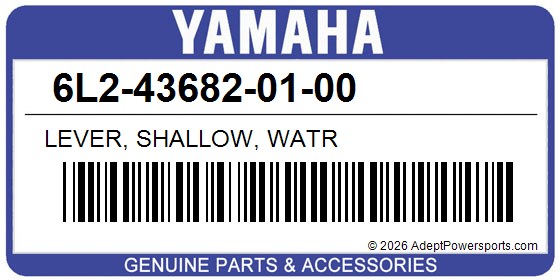 Yamaha 6L2-43682-01-00 Lever, Shallow, Watr