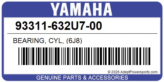 Yamaha 93311-632U7-00 Bearing, Cyl, (6J8)