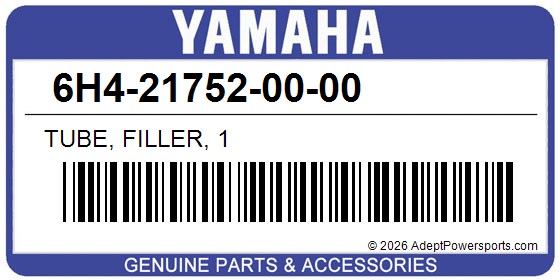 Yamaha 6H4-21752-00-00 Tube, Filler, 1