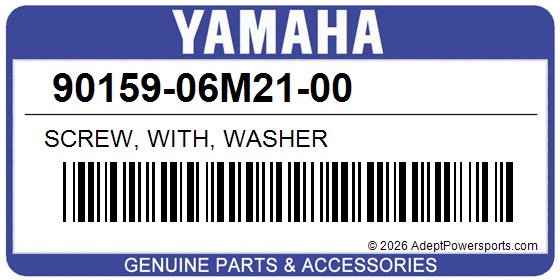 Yamaha 90159-06M21-00 Screw, With, Washer