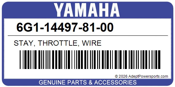 Yamaha 6G1-14497-81-00 Stay, Throttle, Wire