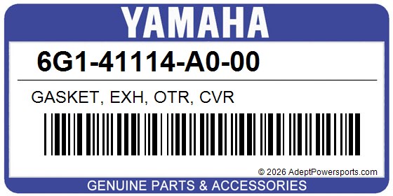 Yamaha 6G1-41114-A0-00 Gasket, Exh, Otr, Cvr