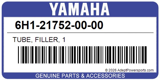 Yamaha 6H1-21752-00-00 Tube, Filler, 1