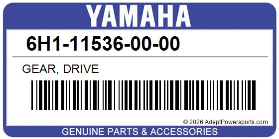 Yamaha 6H1-11536-00-00 Gear, Drive